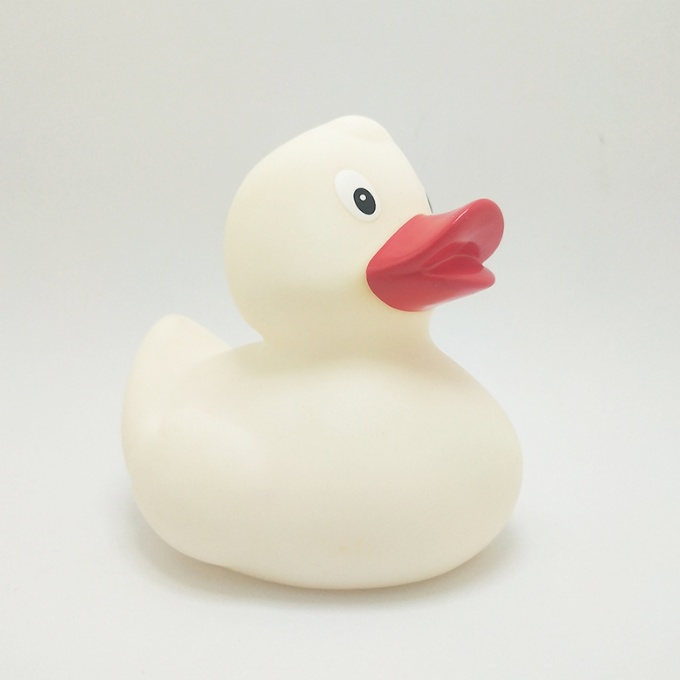 white rubber duck